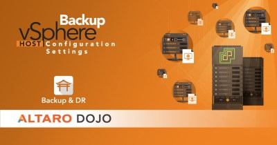 How to back up vSphere Host Configuration Settings