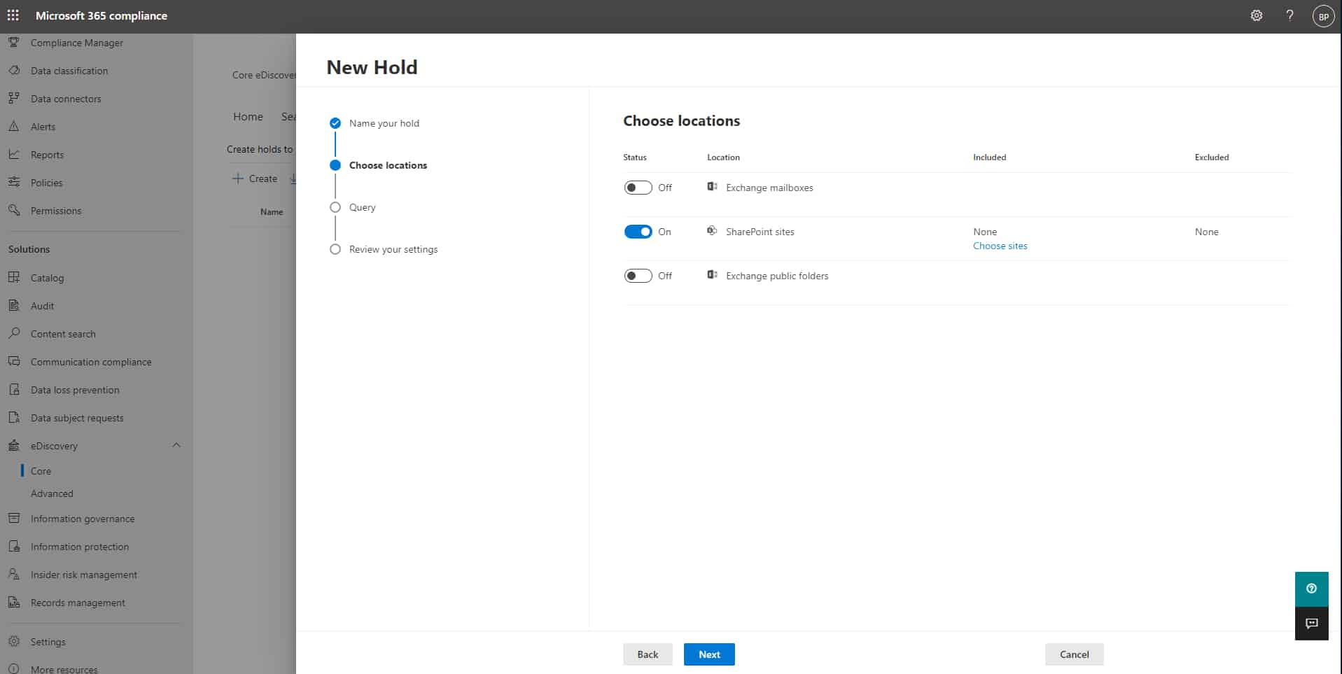 The eDiscovery Feature