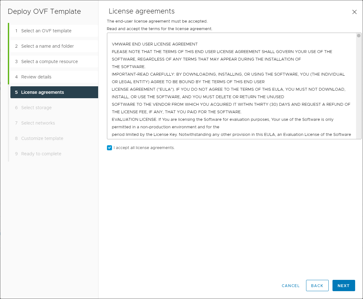 Accept the EULA