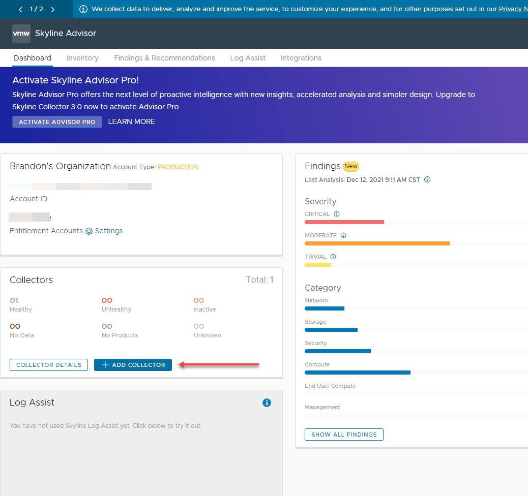 Add a new Skyline collector to your environment