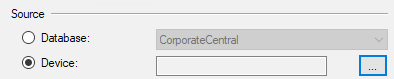Change the backup Source to Device