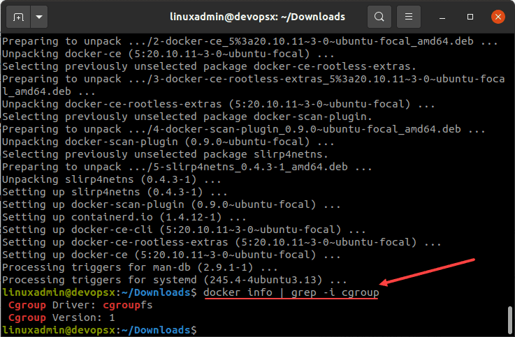 Checking the cgroup configuration in your Linux distribution