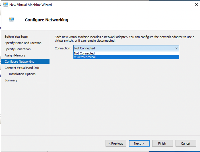 create a child virtual machine