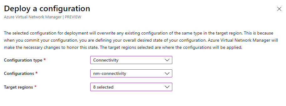 Deploy a configuration