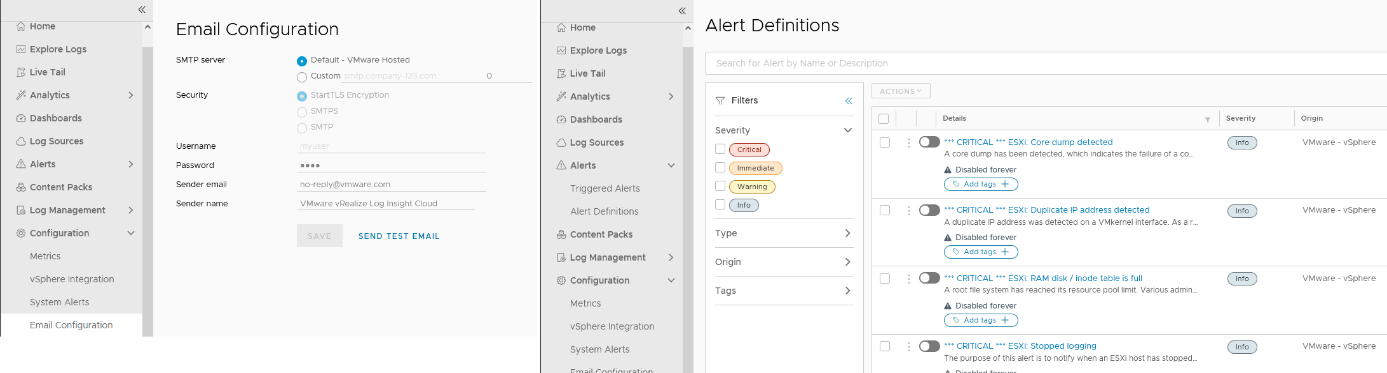 Email notifications are a must have in any respectable SDDC environment.
