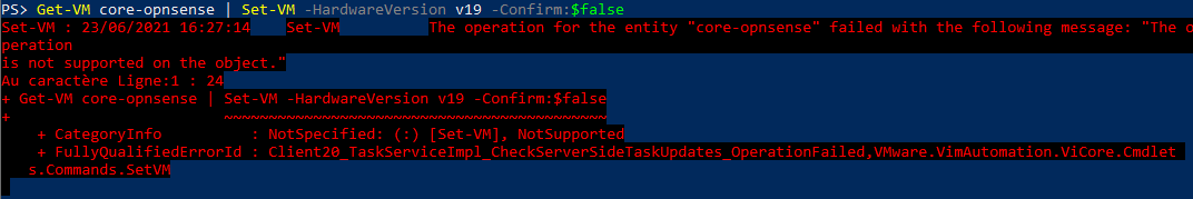 Invalid Compatibility versions will throw an exception