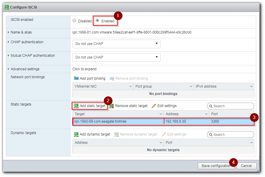 iSCSI Software Adapter