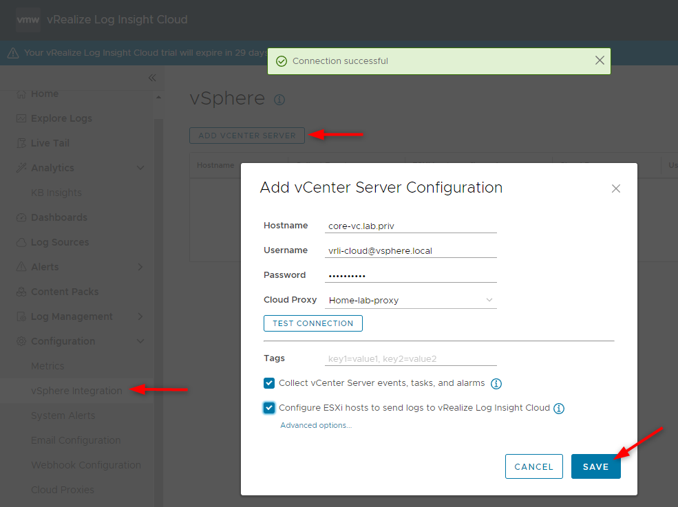 It is recommended to check the boxes to ensure proper host configuration