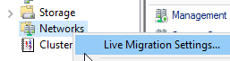 Live Migration Network