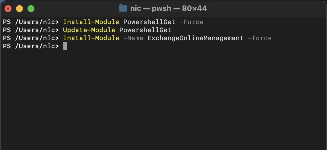 PowerShell on MacOS