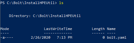 Puppet bolt directory
