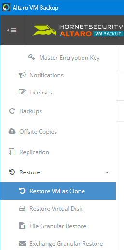 Recovering the Virtual Machine Setup and Configuration