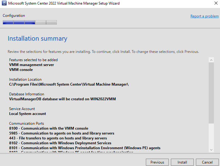 SC Virtual Machine Manager 2022 Installation