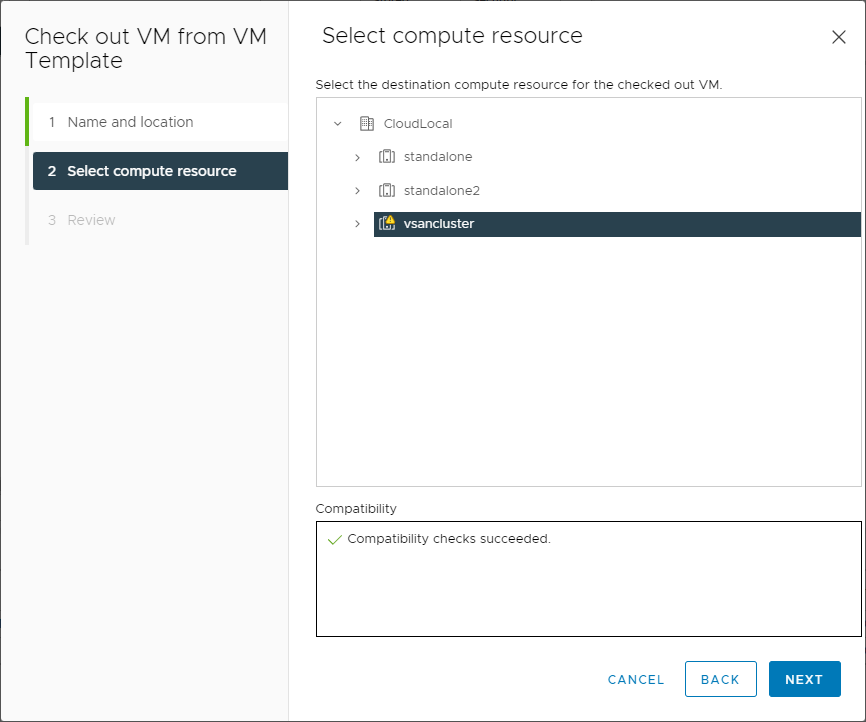 Selecting a compute resource