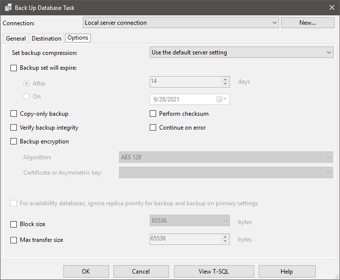 SQL encryption uses a certificate key known to the SQL server