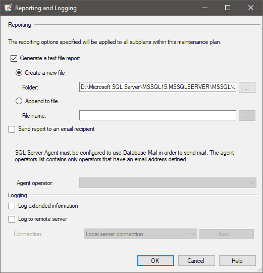 SQL History Cleanup Task