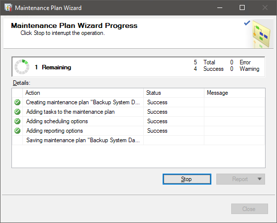 SQL Maintenance Plans heading in Object Explorer