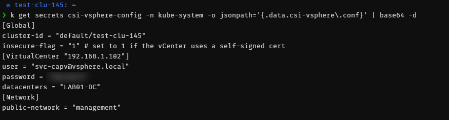 “The vSphere CSI driver communicates with vCenter to provision vSphere cloud native storage”