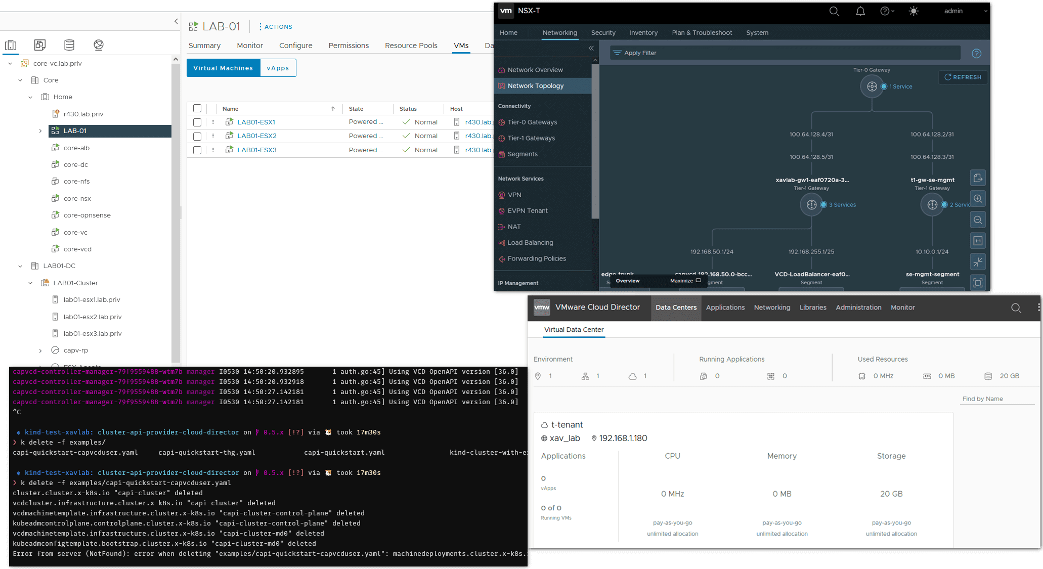 VMware homelab project architecture