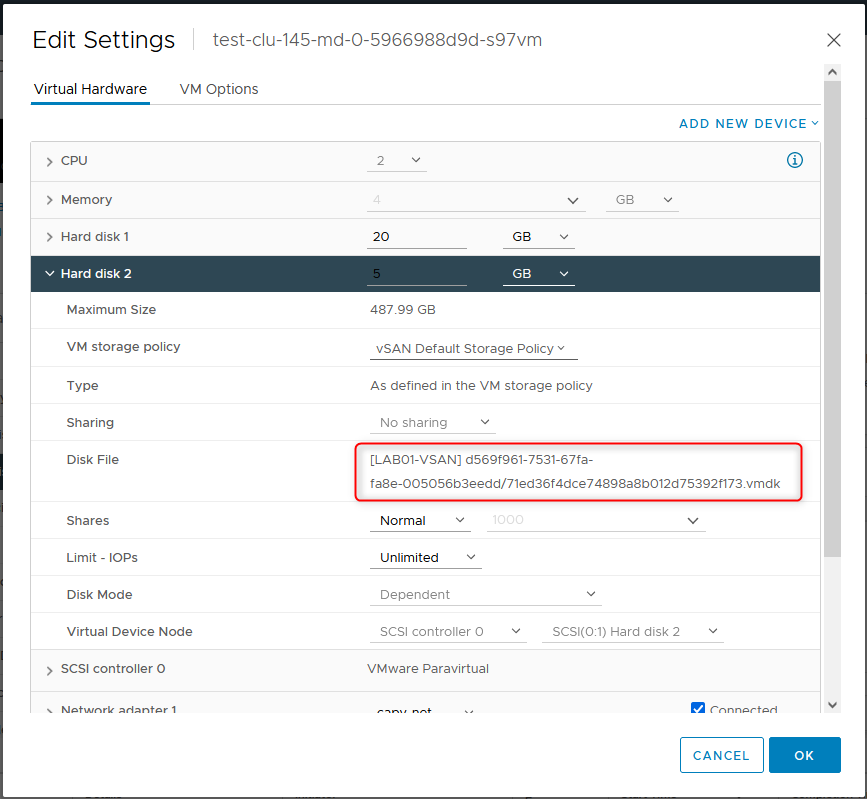 vSphere Cloud native storage