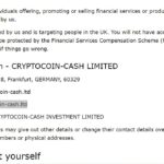 Cryptocoin-cash investment limited